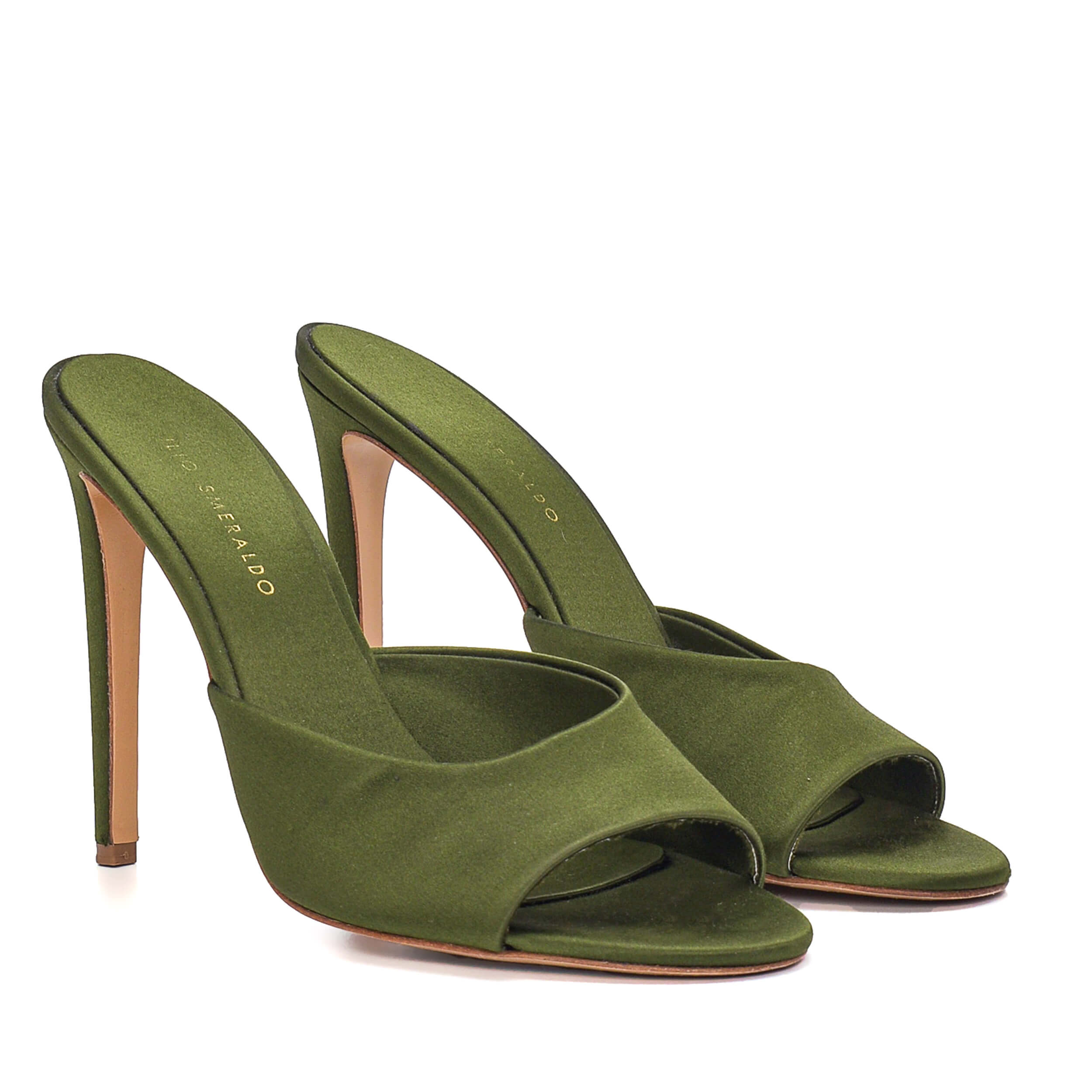 Ilio Smeraldo - Dark Green Satin Pump